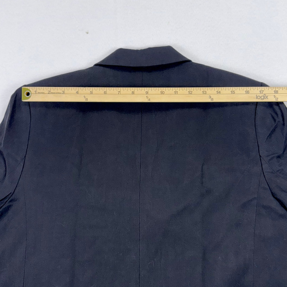 Everlane The Tencel Oversized Blazer Women's Size 10 Black Preppy Modern - Picture 14 of 15